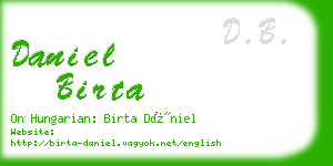 daniel birta business card